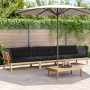 Gartenpaletten-Sofagarnitur und Kissen 4-teilig aus Akazienholz von vidaXL, Outdoor-Sofas - Ref: Foro24-3209370, Preis: 624,4...