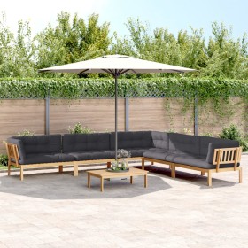 Garden pallet sofa set and cushions 6 pieces acacia wood by vidaXL, Outdoor sofas - Ref: Foro24-3209415, Price: 1,00 €, Disco...