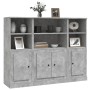 High sideboard 3 pieces concrete gray plywood by vidaXL, Sideboards - Ref: Foro24-3185307, Price: 169,57 €, Discount: %