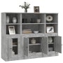 High sideboard 3 pieces concrete gray plywood by vidaXL, Sideboards - Ref: Foro24-3185307, Price: 169,57 €, Discount: %