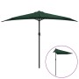 Sombrilla de balcón semicircular palo aluminio verde 300x155cm de vidaXL, Sombrillas - Ref: Foro24-44592, Precio: 48,41 €, De...