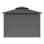 Cenador con cortinas gris antracita 600x298x270 cm de vidaXL, Carpas y cenadores - Ref: Foro24-47966, Precio: 438,99 €, Descu...