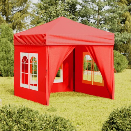 Faltbares Partyzelt mit roten Seitenwänden 2x2 m von vidaXL, Zelte und Pavillons - Ref: Foro24-93506, Preis: 113,51 €, Rabatt: %