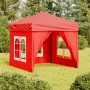 Faltbares Partyzelt mit roten Seitenwänden 2x2 m von vidaXL, Zelte und Pavillons - Ref: Foro24-93506, Preis: 113,51 €, Rabatt: %