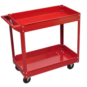 Carrito de herramientas de taller rojo 100 kg de vidaXL, Carretillas de carga - Ref: Foro24-140154, Precio: 80,44 €, Descuent...