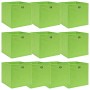 Storage boxes 10 pcs green fabric 32x32x32 cm by vidaXL, Storage baskets - Ref: Foro24-288371, Price: 49,92 €, Discount: %