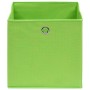 Storage boxes 10 pcs green fabric 32x32x32 cm by vidaXL, Storage baskets - Ref: Foro24-288371, Price: 49,92 €, Discount: %