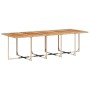 Set comedor de jardín 11 pzas con cojines ratán sintético beige de vidaXL, Conjuntos de jardín - Ref: Foro24-3277707, Precio:...