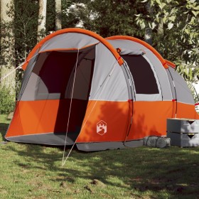 Camping store with tunnel for 4 people, waterproof, gray and orange. by vidaXL, tents - Ref: Foro24-94633, Price: 169,74 €, D...