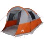 Tienda de camping con túnel 4 personas impermeable gris naranja de vidaXL, Tiendas de campaña - Ref: Foro24-94633, Precio: 15...