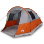 Tienda de camping con túnel 4 personas impermeable gris naranja de vidaXL, Tiendas de campaña - Ref: Foro24-94633, Precio: 15...