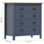 Hill bedside table solid gray pine wood 79x40x80 cm by vidaXL, Sideboards - Ref: Foro24-288917, Price: 118,34 €, Discount: %