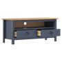 Hill TV stand made of solid gray pine wood 110x40x47 cm by vidaXL, TV Furniture - Ref: Foro24-288925, Price: 95,32 €, Discoun...