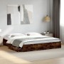 Cama con cajones madera de ingeniería roble ahumado 180x200 cm de vidaXL, Camas y somieres - Ref: Foro24-3280640, Precio: 179...