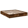 Cama con cajones madera de ingeniería roble ahumado 180x200 cm de vidaXL, Camas y somieres - Ref: Foro24-3280640, Precio: 179...