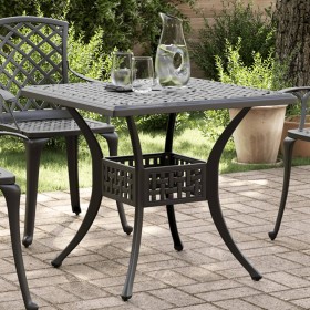 Garden table made of black cast aluminum, 80x80x75 cm. by vidaXL, Garden tables - Ref: Foro24-4002812, Price: 171,65 €, Disco...