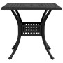 Garden table made of black cast aluminum, 80x80x75 cm. by vidaXL, Garden tables - Ref: Foro24-4002812, Price: 171,65 €, Disco...