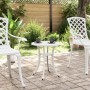 Garden table, white cast aluminum, Ø48x53 cm by vidaXL, Garden tables - Ref: Foro24-4002825, Price: 59,75 €, Discount: %