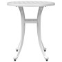 Garden table, white cast aluminum, Ø48x53 cm by vidaXL, Garden tables - Ref: Foro24-4002825, Price: 59,75 €, Discount: %