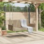 Beige Schaukelbank aus synthetischem Rattan 119x56x48 cm von vidaXL, Gartenbänke - Ref: Foro24-365628, Preis: 117,77 €, Rabat...