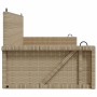 Banco columpio de ratán sintético beige 119x56x48 cm de vidaXL, Bancos de jardín - Ref: Foro24-365628, Precio: 117,99 €, Desc...