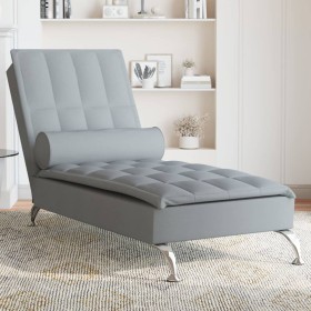 Massage divan sofa with light gray fabric cushion by vidaXL, Daybeds - Ref: Foro24-379443, Price: 133,68 €, Discount: %