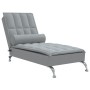 Massage divan sofa with light gray fabric cushion by vidaXL, Daybeds - Ref: Foro24-379443, Price: 133,51 €, Discount: %