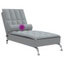 Massage divan sofa with light gray fabric cushion by vidaXL, Daybeds - Ref: Foro24-379443, Price: 133,51 €, Discount: %