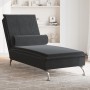 Massage chaise lounge sofa with black velvet cushion by vidaXL, Daybeds - Ref: Foro24-379455, Price: 112,22 €, Discount: %