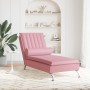 Massage chaise lounge sofa with pink velvet cushion by vidaXL, Daybeds - Ref: Foro24-379462, Price: 138,11 €, Discount: %