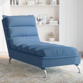 Sofa with blue fabric cushions by vidaXL, Daybeds - Ref: Foro24-379474, Price: 151,75 €, Discount: %