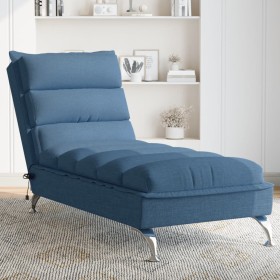 Massage divan sofa with blue fabric cushions by vidaXL, Daybeds - Ref: Foro24-379481, Price: 169,12 €, Discount: %