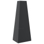 Chimenea de exterior con leñero y diseño de torre acero negro de vidaXL, Chimeneas - Ref: Foro24-4005750, Precio: 147,33 €, D...