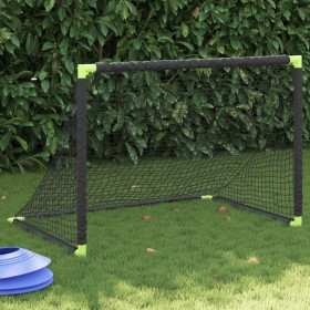 Folding black children's soccer goal 90x64x64 cm by vidaXL, soccer goals - Ref: Foro24-4008438, Price: 37,43 €, Discount: %