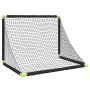 Portería de fútbol infantil plegable negra 90x64x64 cm de vidaXL, Porterías de fútbol - Ref: Foro24-4008438, Precio: 41,68 €,...