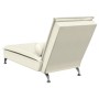 Massage chaise lounge sofa with cream velvet cushion by vidaXL, Daybeds - Ref: Foro24-379457, Price: 131,09 €, Discount: %