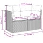 Set of garden sofas and cushions 8 pieces synthetic rattan gray by vidaXL, Garden sets - Ref: Foro24-3266760, Price: 549,72 €...