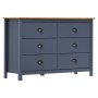 Hill bedside table solid gray pine wood 125x40x80 cm by vidaXL, Sideboards - Ref: Foro24-288985, Price: 181,10 €, Discount: %