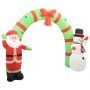 Arco de Navidad inflable Papá Noel y muñeco de nieve LED 223 cm de vidaXL, Luces de Navidad - Ref: Foro24-289303, Precio: 126...