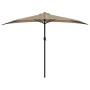 Semicircular balcony umbrella with aluminum pole in taupe color, 300x155cm. by vidaXL, Umbrellas - Ref: Foro24-44594, Price: ...