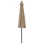 Sombrilla de balcón semicircular palo aluminio taupe 300x155cm de vidaXL, Sombrillas - Ref: Foro24-44594, Precio: 48,41 €, De...