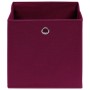 Storage boxes 10 pcs dark red fabric 32x32x32 cm by vidaXL, Storage baskets - Ref: Foro24-288343, Price: 54,38 €, Discount: %