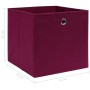 Storage boxes 10 pcs dark red fabric 32x32x32 cm by vidaXL, Storage baskets - Ref: Foro24-288343, Price: 54,38 €, Discount: %