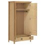 Hill 2-türiger Kleiderschrank aus massivem Kiefernholz 89x50x170cm von vidaXL, Kleiderschränke - Ref: Foro24-288947, Preis: 2...