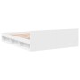 White engineered wood bed with drawers 120x190 cm by vidaXL, Beds and slatted bases - Ref: Foro24-3280776, Price: 185,64 €, D...