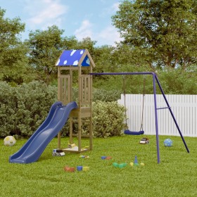 Spielplatz im Freien aus imprägniertem Kiefernholz von vidaXL, Schaukeln und Spielgeräte - Ref: Foro24-3278955, Preis: 265,85...