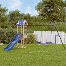 Outdoor playground made of solid pine wood by vidaXL, Swings and play structures - Ref: Foro24-3279016, Price: 256,63 €, Disc...