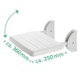 RIDDER Eco white folding shower seat by RIDDER, Shower seats and benches - Ref: Foro24-429778, Price: 61,66 €, Discount: %