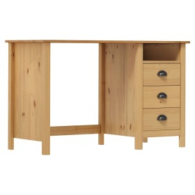 Hill desk with 3 pine wood drawers 120x50x74 cm by vidaXL, Desks - Ref: Foro24-288995, Price: 123,77 €, Discount: %