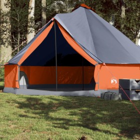 Family teepee tent for 8 people waterproof gray orange by vidaXL, tents - Ref: Foro24-94590, Price: 180,11 €, Discount: %